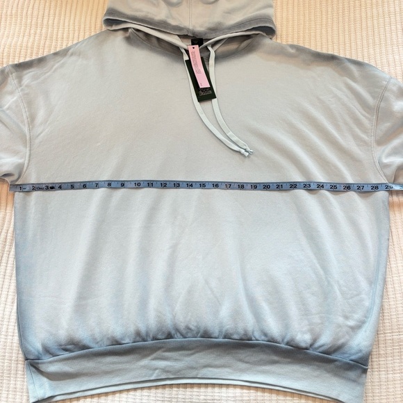 Wild Fable Light Aqua Blue Hoodie Sweatshirt Tie Dye Detail Women's Size XXL NWT - Picture 8 of 9